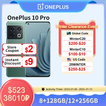 OnePlus 10 Pro 10pro 5G Smartphone 256GB 12GB Snapdragon 8 Gen 1 telefoane mobile Super-Rapid de Încărcare