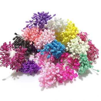 800pcs 5mm DIY Artificiale Mini PVC Flori Stamina, Pistil Simulat Flori de Plastic Stamen Acasă Decoratiuni Craciun Accesorii