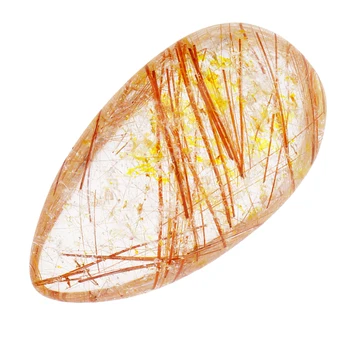 Naturale de Aur Rutilated Cuarț de Cristal Pandantiv pentru DIY Pandantiv Bijuterii Cadou Creativ