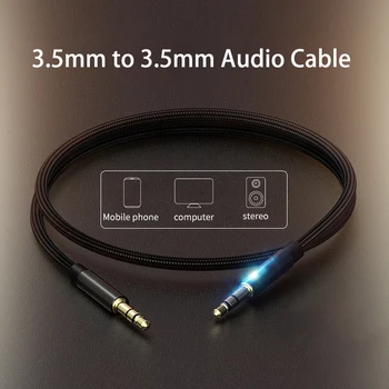 Cablu AUX Jack de 3,5 mm Cablu Audio Jack de 3,5 MM Cablu Difuzor pentru Căști JBL Auto Samsung Xiaomi Redmi 5 Plus Oneplus Cablu AUX