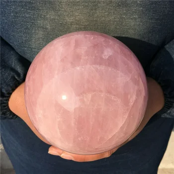 Naturale roz cuart roz minge minge de cristal punct terapia Reiki