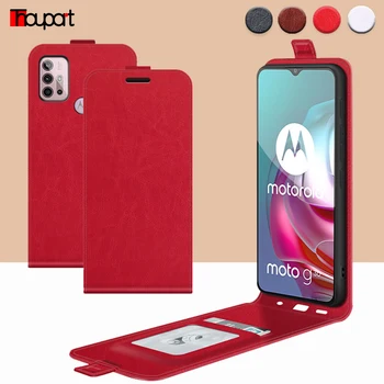 Vertical Flip case Pentru Motorola Moto G50 5G / 4G G10 G30 Capac rezistent la Șocuri Silicon + Piele PU Cazuri Pentru Moto G 5G Coajă de Telefon