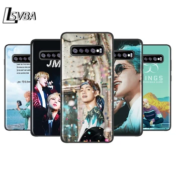 Park Jimin K Pop pentru Samsung Galaxy Nota 20, Ultra 10 9 8 Pro S10 S10E 5G S9 S8 S7 Plus Negru Strălucitor Caz de Telefon Capa
