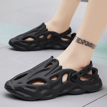 Mens Sandale EVA Usoare Papuci de Plajă de Vară Uscare Rapidă Înot Pantofi pentru Bărbați Sandale