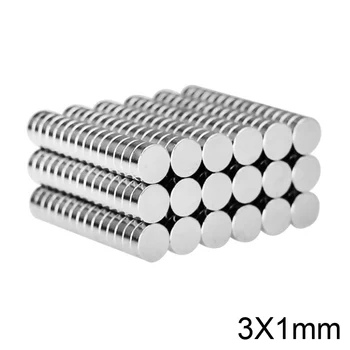 100~5000PCS 3x1 Mini Rotunde Mici Magneți 3 mm*1 mm Magnet Neodim Dia 3x1mm Permanenți NdFeB Puternici Magneți Puternici 3*1 mm