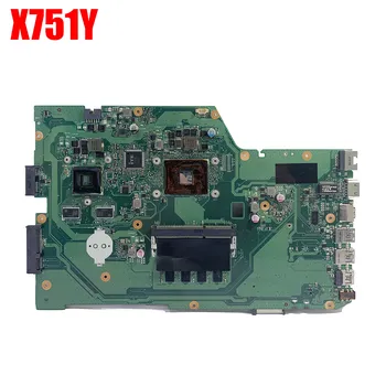 X751YI Placa de baza E1-7010CPU 4GB RAM 90NB09U0-R00030 placa de baza REV2.0 Pentru ASUS X751Y X751YI X751 K751Y laptop placa de baza Testate
