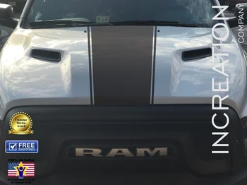 Pentru Dodge Ram Rebel 5.7 L vinil autocolant decal capota solid stripe, fabrica de stil
