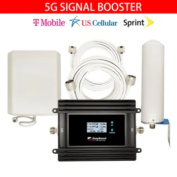 5G Amplificator de Semnal N71 600Mhz Pentru T-Mobile, Sprint U. S. Cellular 4G 5G Repetor Amplificator Kit Complet de Management App Smart LCD