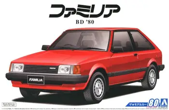 Aoshima 05589 Static Asamblate Model de Masina de Jucarie Scara 1/24 Pentru Mazda 323 BD Familia XG 1980 Model de Masina Kit