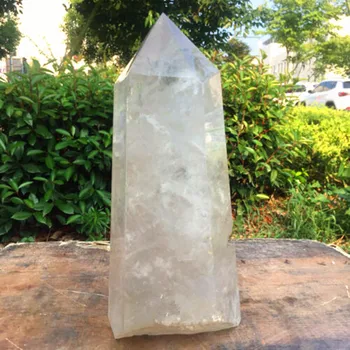 2000-2200g naturale alb cristal de cuarț Baghetă Magică coloana punct de vindecare reiki