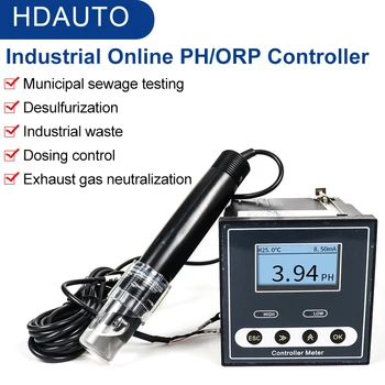 Industriale On-line PH-Metru PH Controller ORP Senzor Sonda Electrod Tester de Măsurare Continuă de Control Pentru mediul Urban de Canalizare