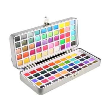 50/90/100 Culoare Profesionale Vopsea Acuarelă Set Portabil Sclipici Acuarelă Pigment Desen Incepatori Rechizite pentru Artist