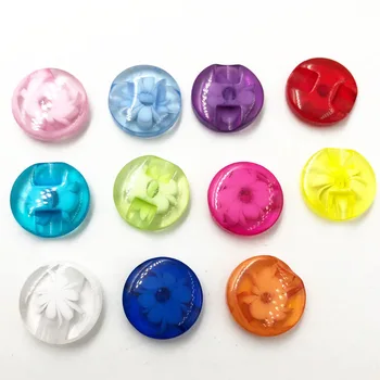 50pcs Transparenta 14mm copil coase pe butoanele de rășină catarama bomboane frumos multicolor butonul de accesorii copii diy PZ11