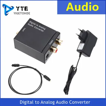 YIGETOHDE Digital la Analogic Audio Convertor Fibra Optica Toslink Coaxial Semnal AV R/L Audio Decoder SPDIF ATV Amplificatorul DAC