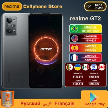 realme GT2 GT 2 5G Telefon Mobil SM8350 Snapdragon 8 50MP 6.62