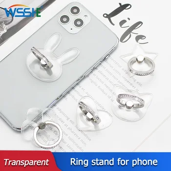 Universal Transparent Deget Inelul de Telefon Mobil Smartphone Suport stativ Pentru iPhone Xiaomi Samsung Smart Phone MP3 Montare Masina Sta