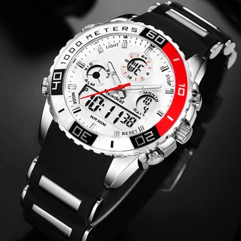 Readeel brand barbati ceasuri sport 2 zone de timp om de moda ceas de cauciuc digital cuarț ceasuri relogio masculino ceas masculin