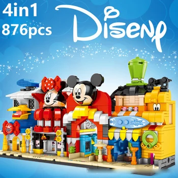 Disney seturi Prieteni Fete Printesa Mickey Mouse magazin Magazin Castelul Inima Lake City, Bloc Caramida Jucarii si cadouri 4in1