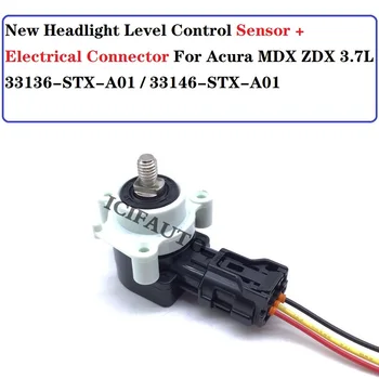 Faruri Nivel de Control Senzor + Conector Pentru Acura MDX ZDX 3.7 L OE# 33136STXA01 / 33146STXA01 / 33136-STX-A01 / 33146-STX-A01