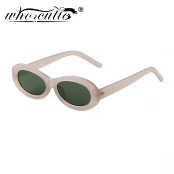 2022 Trendy Oval, Dreptunghi ochelari de Soare pentru Femei Brand Design Retro 90 Carapace de broască Țestoasă Verde Cadru Rotund Shades Ochelari de Soare Barbati UV400