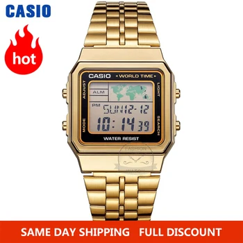 Ceas Casio ceas de aur pentru bărbați set de brand de lux digital cu LED-uri Impermeabil Cuarț bărbați watch Sport militare Încheietura Ceas relogio masculino