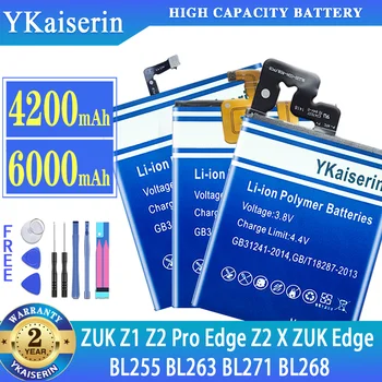 YKaiserin BL255 BL263 BL271 BL268 Bateriei pentru Lenovo ZUK Z1 Z2 Pro Marginea Z2 X ZUK Marginea Baterie de Înaltă Calitate cu Instrumente de Cadouri