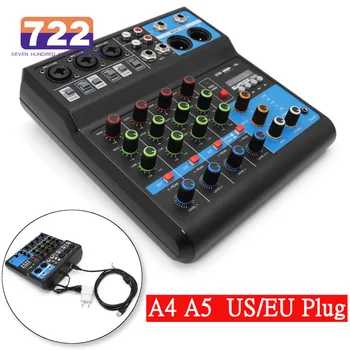 HD Audio 4 5 Canal Mixer de Sunet Profesionale Consolă Portabilă de Intrare de Calculator 48v Putere de Transmisie Live A4 A5 Sunet Audio Mixer