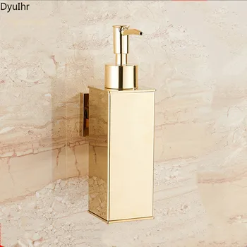 În stil European metal pătrat de presă montat pe perete dozator de săpun săpun de mână sticla de sampon gel de duș cutie de accesorii pentru baie