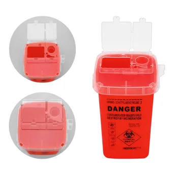 1L Tatuaj Consumabile de Unică folosință Container de Barili Ac Medical Sfaturi Deșeurilor din Plastic în Cutie Accesorii Tatuaj