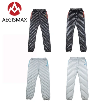 AEGISMAX Călătorie Ultralight Unisex 95% Alb de Gâscă în Jos Pantalonii în aer liber Camping Pantaloni rezistent la apa Caldă de Gâscă în Jos Pantaloni 800FP