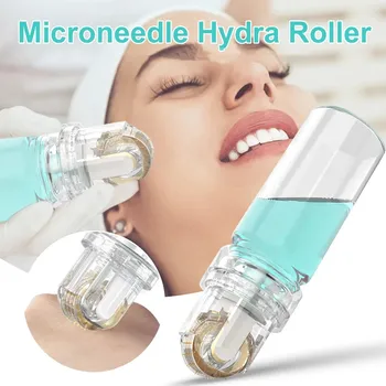 FDA Noi Hydra Roller 64 Pini Hydra Ac 20Pins Titanium Microneedle dermaroller Anti Îmbătrânire Îndepărtarea Ridurilor Derma Timbru