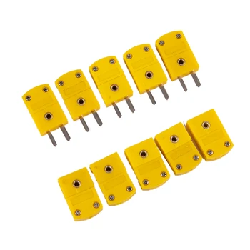 5Pcs K Tip Masculin/Feminin Mini Conectori Plug Termocuplu Senzori de Temperatură