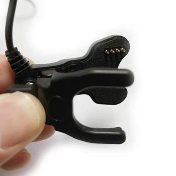 2-Pin 8mm & 4-Pin 8-9mm Clip Tip Cablu de Încărcare se Aplică Ceas Inteligent și Inteligent Mansete Interfață USB de Rezervă de Urgență Încărcătoare