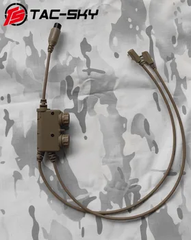 TAC-NORI Tactice Cască Duală de Comunicare RAC ASV Adaptor kenwood Plug ASV Compatibil cu Baofeng UV5R Walkie Talkie