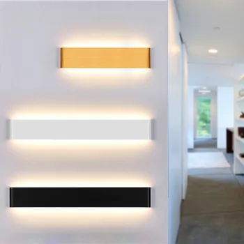 Oglinzi moderne Faruri LED Aluminiu de Perete de Lumină Scara Culoar de Lumină Noptiera Dormitor Camera de zi Lumina de Fundal Lumina de Perete