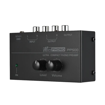 Ultra-Compact Phono Preamp PP500 Cu Bass Treble Echilibru Reglare Volum Pre-Amp placă Turnantă Preamplificador Plug SUA