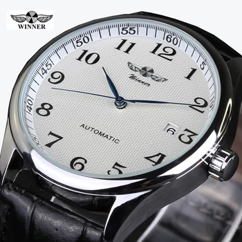 2016 Relojes Hombre Brand Categorie Câștigător Ceas De Barbati Curea Din Piele Ceasuri Mecanice De Moda Casual Barbati Ceas De Mână Pentru Bărbați Horloge