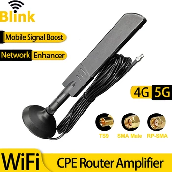 5G WiFi Dual Band Antena Omni Amplificator de Semnal 4G Full-band Antena Amplificator TS9 Bază Magnetică pentru Router Wireless placa de Retea