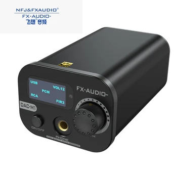FX-AUDIO DAC-M1 MINI HIFI DAC USB ESS9038Q2M Decodor Bluetooth 5.0 APTX pe 32 de biți 768kHz DSD512 Amplificator pentru Căști cu Telecomandă