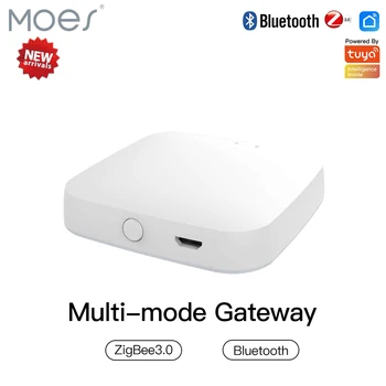 Moes Multi-mode Smart Gateway ZigBee, Bluetooth Plasă Hub Lucra cu Tuya Inteligent Aplicația Control Vocal prin intermediul Alexa de Start Google
