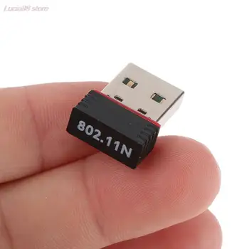 1 BUC Mini USB Wifi Adaptor 802.11 n 150Mbps, Antena Receptor USB Wireless Dongle Rețea Card Extern Wi-Fi gratuit Pentru Desktop, Laptop
