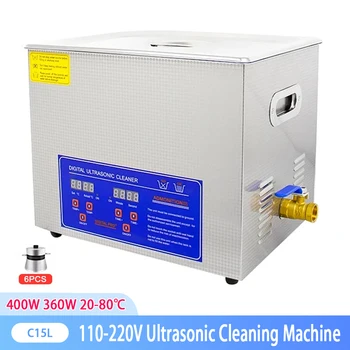 Industriale și comerciale, mai Curat cu Ultrasunete 480W 15L de Curățare Pentru Mașini Electronice Medicale Industria Chimica Ultrasunete mașină de Spălat