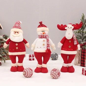 Moș Crăciun Păpuși Ornamente de Crăciun Elan om de Zăpadă Papusa de Plus Xmas Copac Decoratiuni pentru Casa 2023 Anul Nou Navidad Cadou