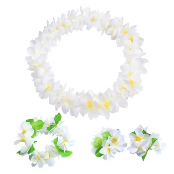 4buc/lot hawaii party lei coroană de flori ghirlanda hawaiiana colier hawaii dress floral pentru Copii Cap Decoratiuni de Flori False