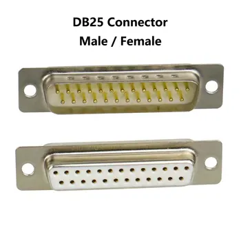 DB25 Sudare Cap Plug de sex Masculin / de sex Feminin Soclu 2 Rânduri de 25 de Pin Port Serial Conector D-SUB 25 Adaptoare