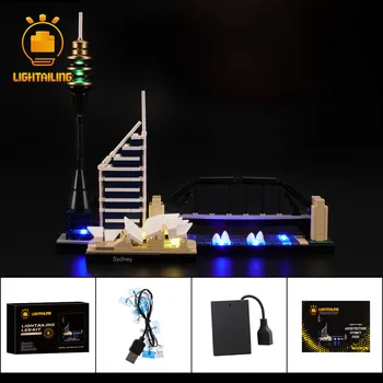 LIGHTAILING Lumină LED-uri Kit Pentru 21032 Arhitectura Sydney Iluminat Set (NU se Includ În Model)