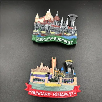 Ungaria Budapest Panorama Magnet De Frigider Decor Rășină Magnetic Suveniruri Turistice Meserii Acasă Decorare Accesorii