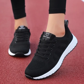 2022 Adidasi Femei Pentru Tenis Pantofi Dantela-Up Aer Ochiurilor De Plasă De Lumină Moale Respirabil Feminin Zapatillas Mujer Chaussure Femme Plus Szie 35-41