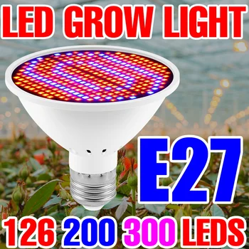 Spectru complet 6W 15W 20W Planta LED-uri Cresc de Lumină LED E27 Fitolamp 85-265V LED E14 Creștere Lampa Pentru Plante de Interior, Flori cu efect de Seră