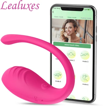 Wireless Bluetooth Penis artificial Vibratoare Jucarii Sexuale pentru Femei APP Control de la Distanță ușor de Purtat Chilotei Vibratoare Ou Vagin Mingea Adult Sex Toy